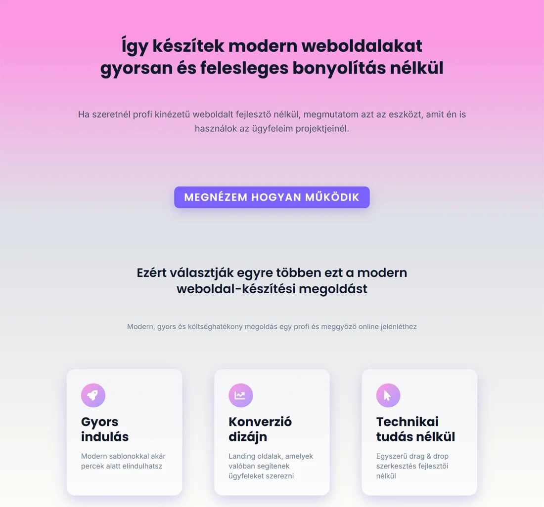 Web építés fő kép
